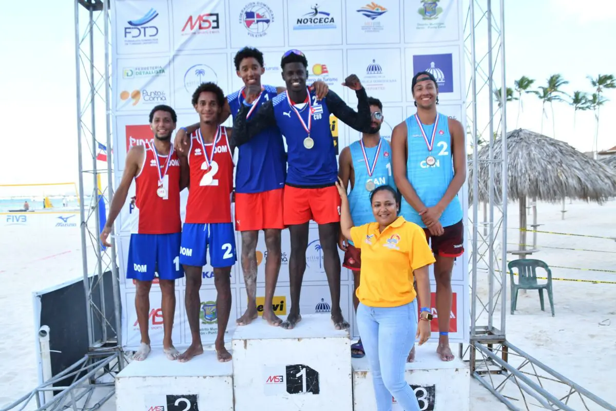 Rep&uacute;blica Dominicana gana plata en voleibol playa Norceca