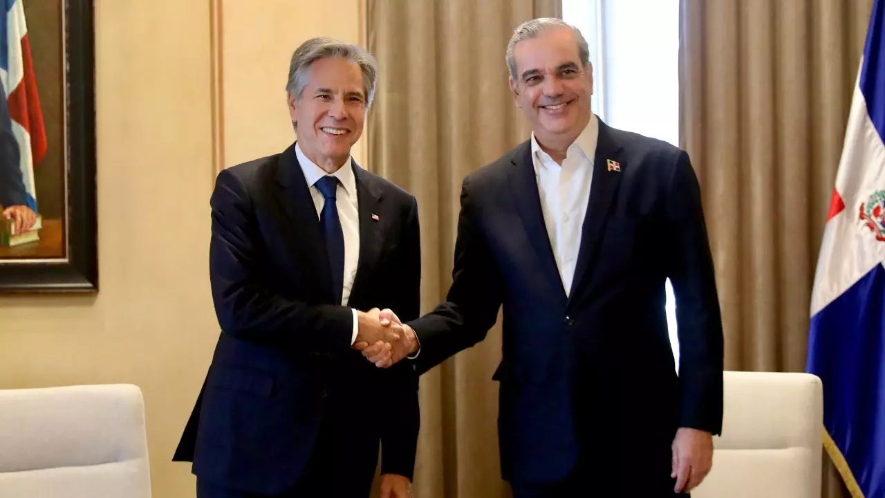 Antony Blinken agradece a Abinader por la c&aacute;lida bienvenida a Rep&uacute;blica Dominicana