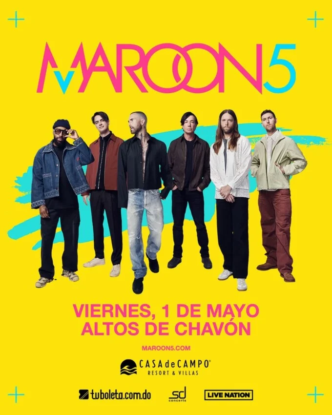 Maroon 5 se presentar&aacute; en Altos de Chav&oacute;n el 1 de mayo