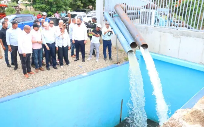  INDRHI pone en funcionamiento electrobombas en el canal La Vig&iacute;a de Dajab&oacute;n