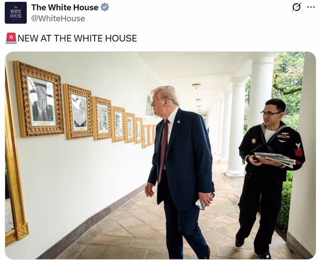 La Casa Blanca de Trump se burla de Biden en una nueva galer&iacute;a para &laquo;honrar&raquo; a los presidentes