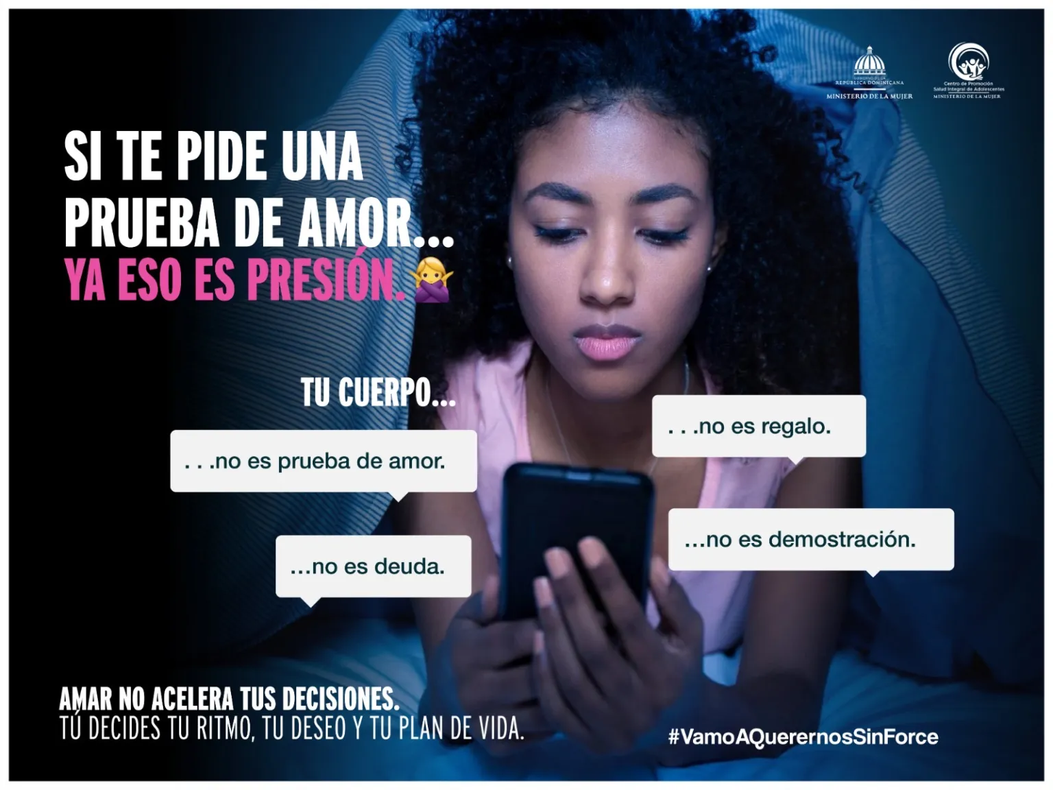 Ministerio de la Mujer lanza campa&ntilde;a &ldquo;Vamo&acute; a querernos sin presi&oacute;n&rdquo;