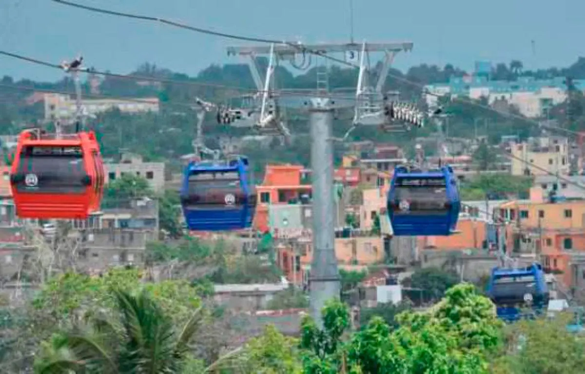 Fuera de servicios, dos estaciones del Teleférico de Santo Domingo