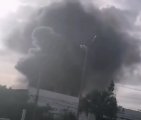 Edificio de Aduanas en Santo Domingo Norte sufre incendio