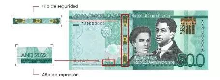 A partir de mañana circulará nuevo billete de RD$500