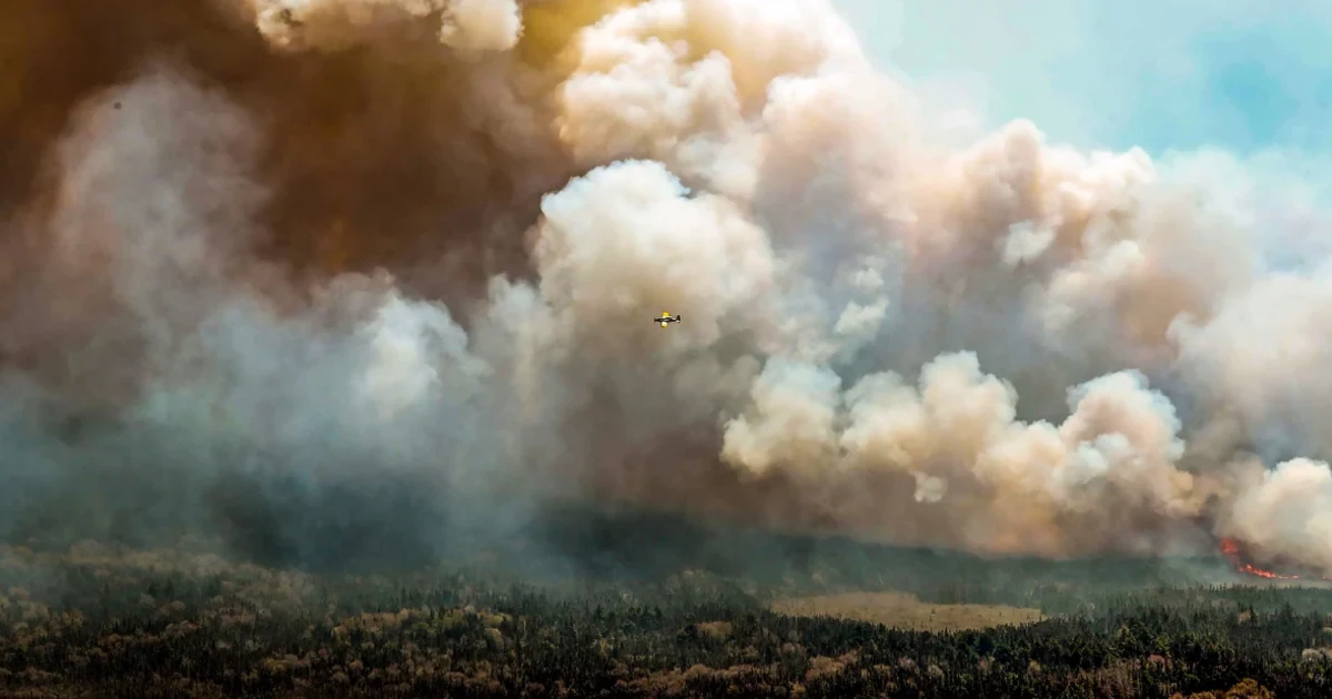 Advierten de peligroso desplome en la calidad del aire en el norte de EE.UU. por incendios forestales en Canad&aacute;