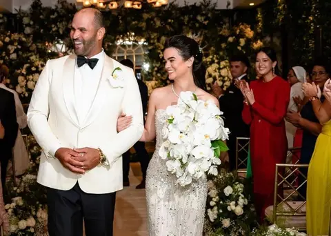 Albert Pujols y Nicole Fern&aacute;ndez ya est&aacute;n casados