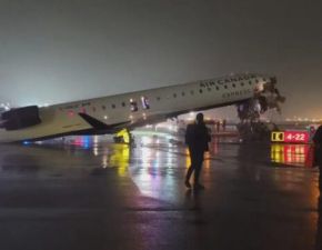 Accidente en Aeropuerto LaGuardia de NY