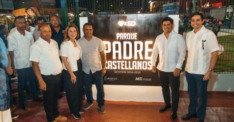 ADN y EMT transforman entorno de la Estación Horacio Vásquez con el nuevo parque Padre Castellano