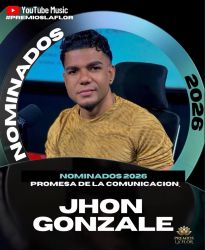 El joven comunicador el cual trabaja para El Domingo es mío y Aquí se habla español,  es nominado en la categoría PROMESA DE LA COMUNICACIÓN en Premios La Flor. 
