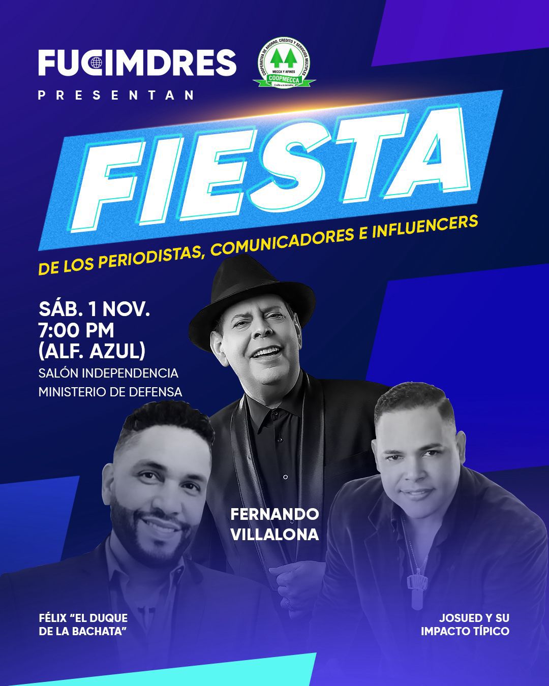 FUCIMDRES celebrar&aacute; la gran fiesta de los periodistas, comunicadores e influencers con Fernando Villalona como invitado estelar