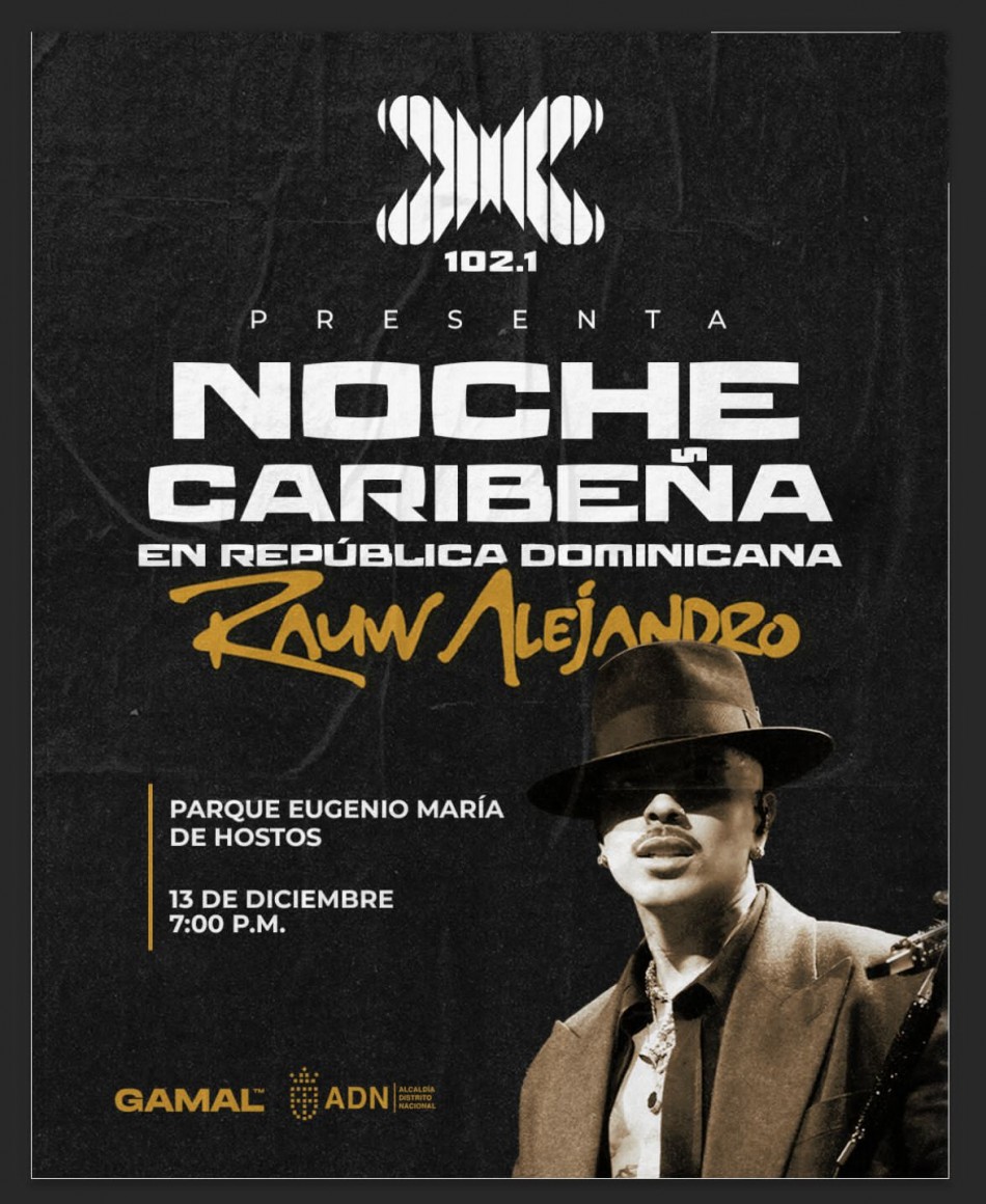 X102 y la Alcald&iacute;a del Distrito Nacional presentan concierto de Rauw Alejandro