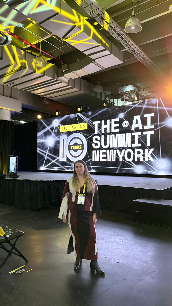 Kseniia Petrina representa a la Rep&uacute;blica Dominicana en el AI Summit New York 2025