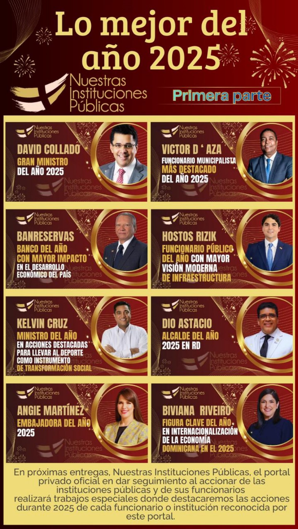 Lo mejor del a&ntilde;o 2025 de las instituciones p&uacute;blicas
