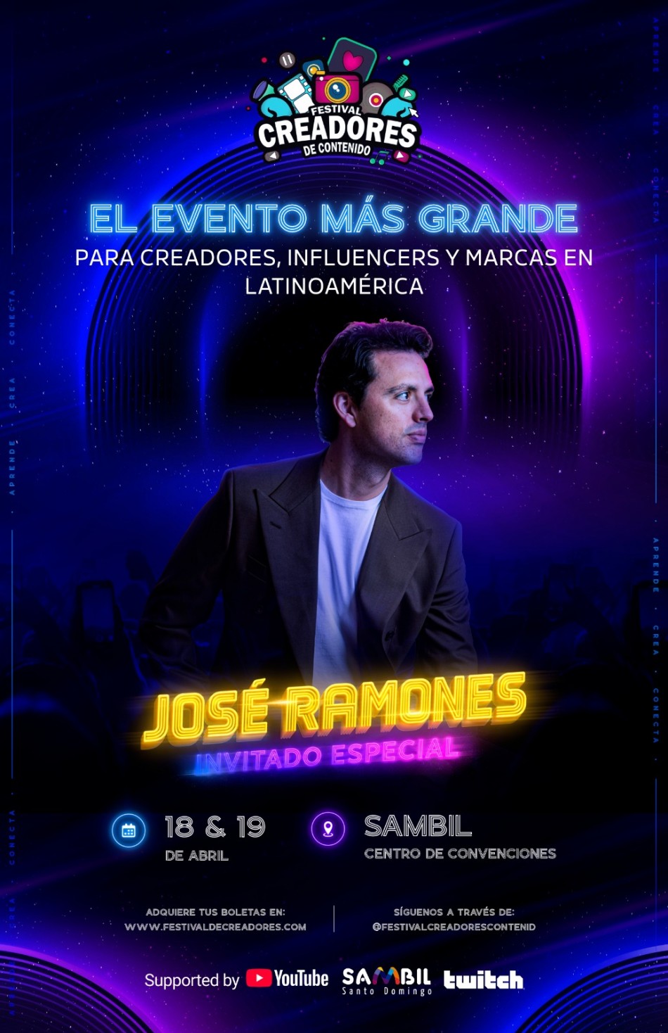 YouTube, Twitch y m&aacute;s de 1,500 creadores confluyen en Rep&uacute;blica Dominicana para la segunda edici&oacute;n del Festival Latinoamericano de Creadores de Contenido