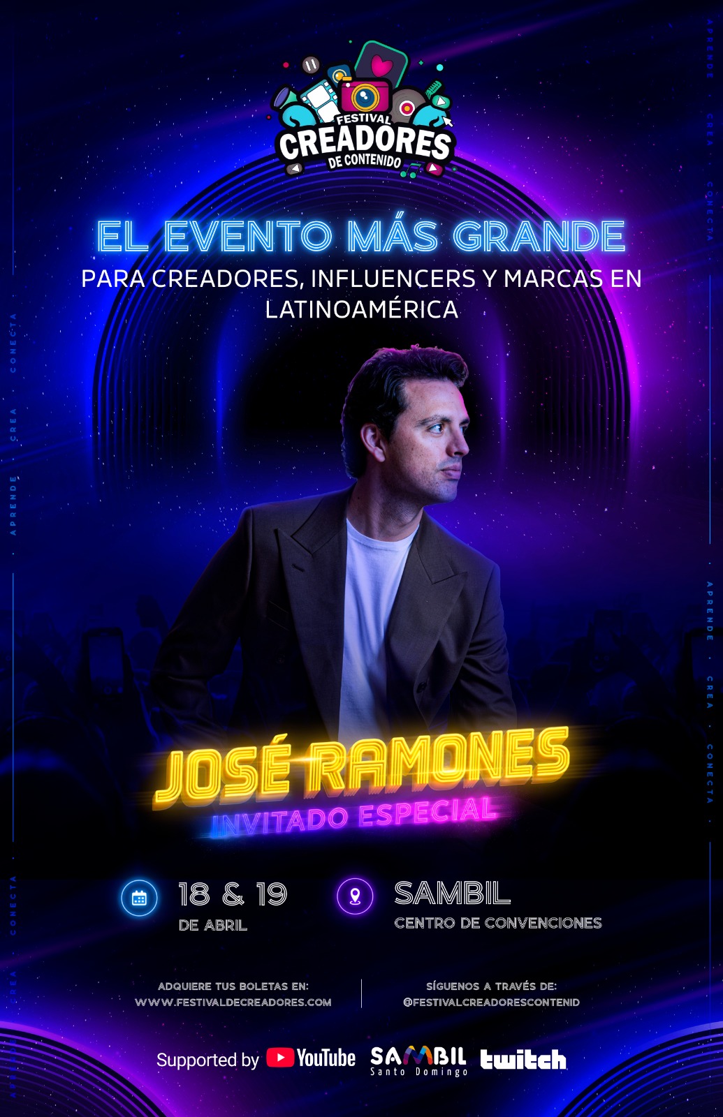 YouTube, Twitch y más de 1,500 creadores confluyen en República Dominicana para la segunda edición del Festival Latinoamericano de Creadores de Contenido