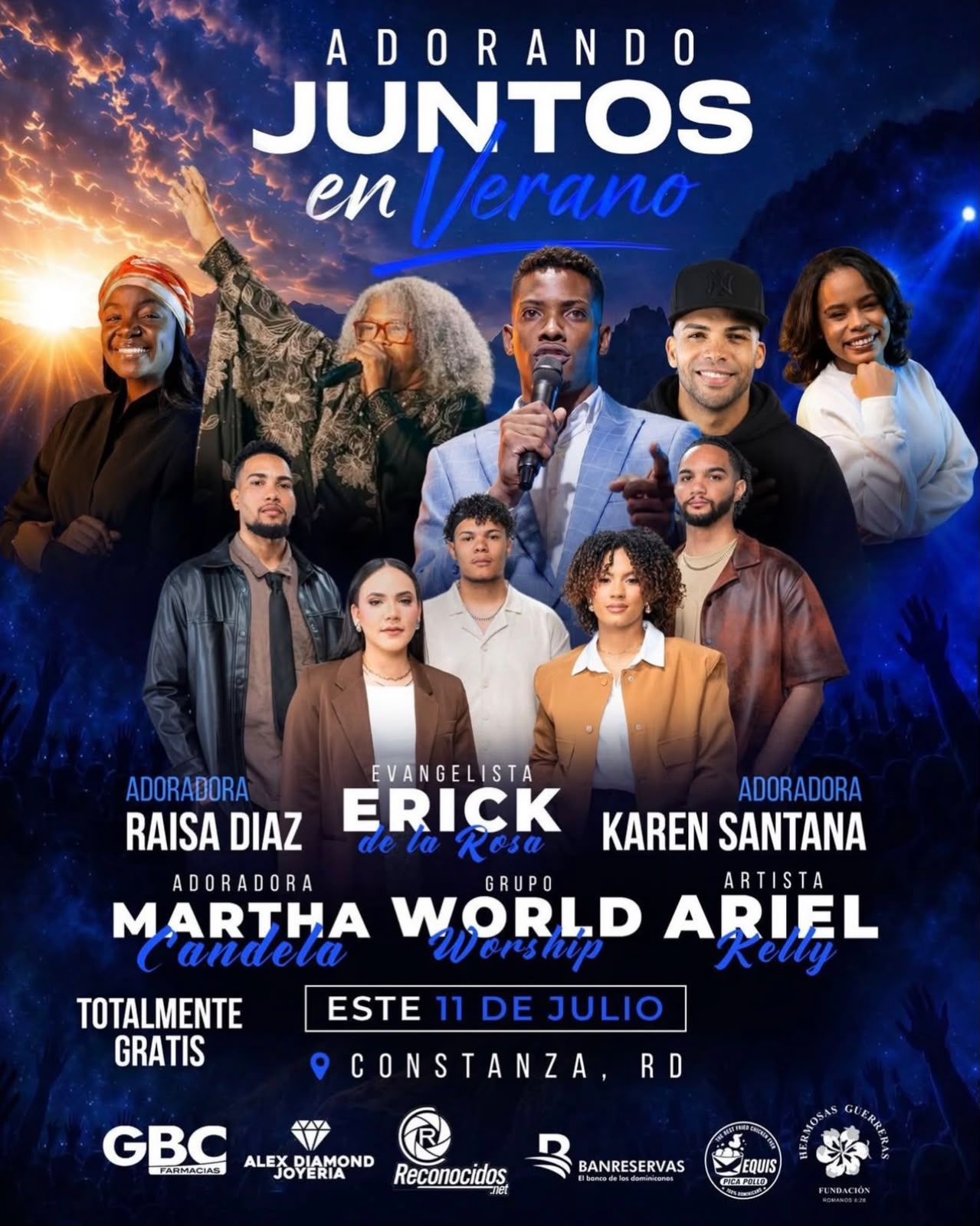 Adorando Juntos en Verano&rdquo; reunir&aacute; a estrellas de la m&uacute;sica cristiana en Canstanza el 11 de julio