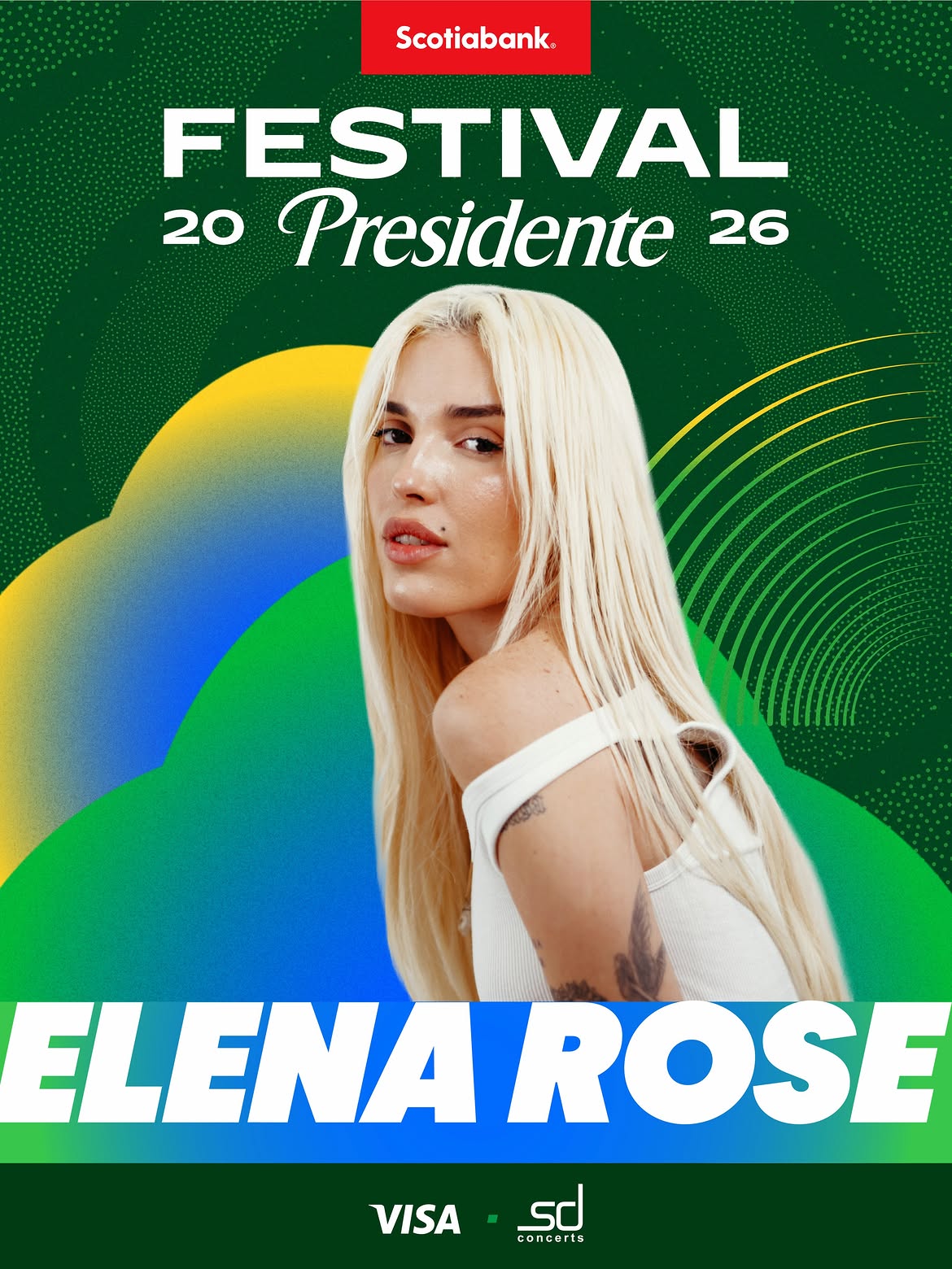 Elena Rose se suma a la cartelera del Festival Presidente 2026