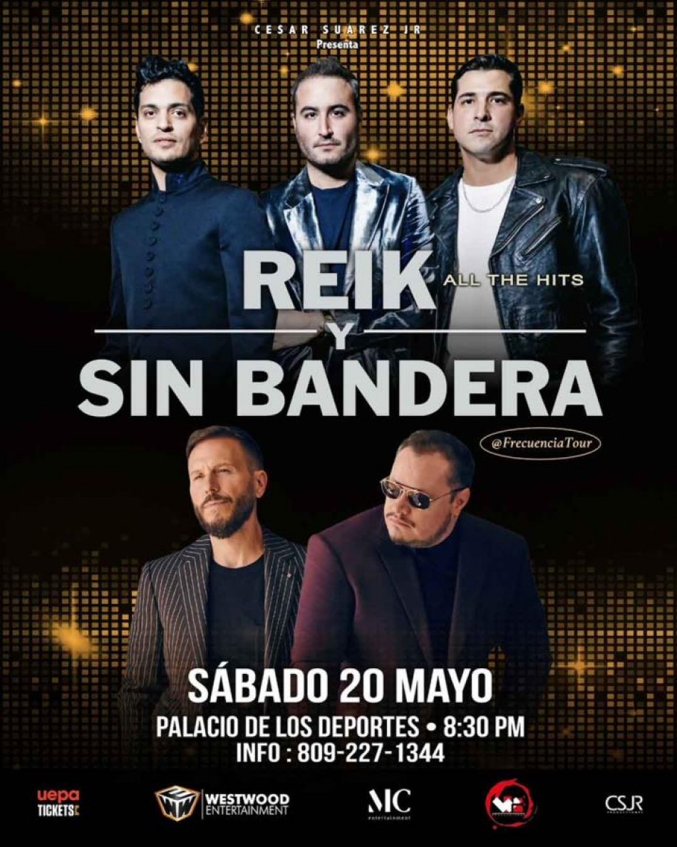 Reik y Sin bandera regresa con el concierto inolvidable en el Palacio de los Deportes