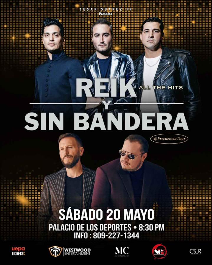 Reik y Sin bandera regresa con el concierto inolvidable en el Palacio de los Deportes