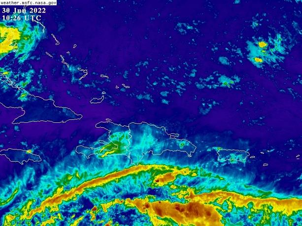 El COE y la Onamet emiten alertas para tres provincias por lluvias