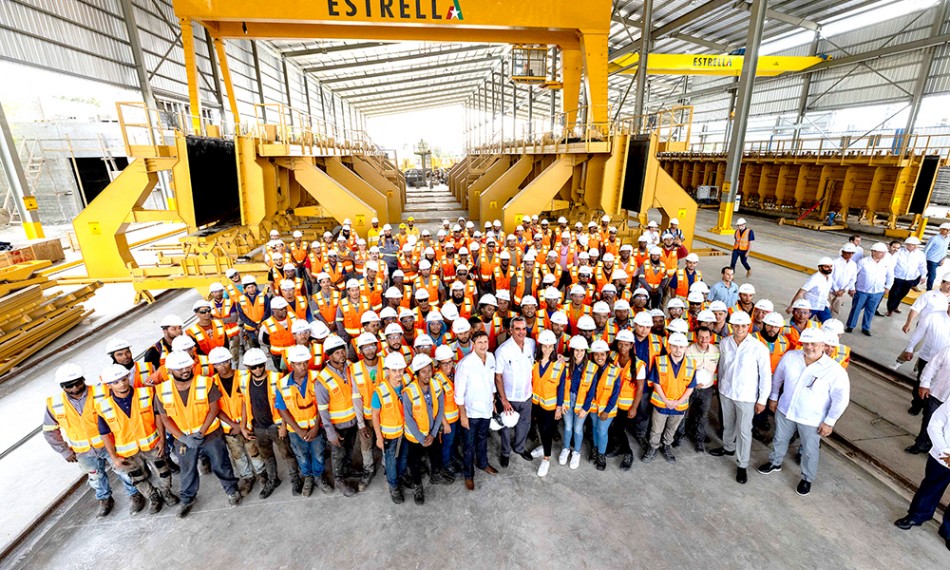 Grupo Estrella entrega planta de prefabricados de hormigón