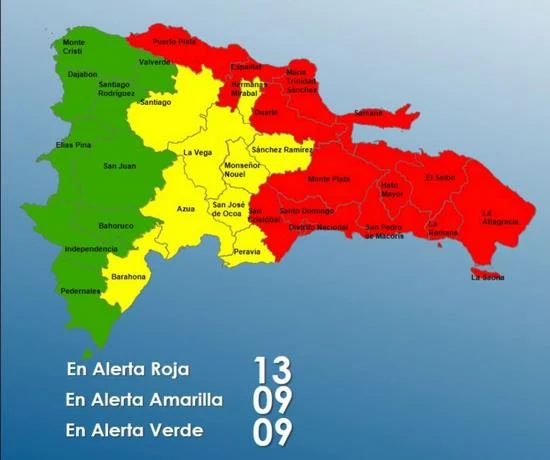Incrementan las provincias en alerta roja ante proximidad de Fiona
