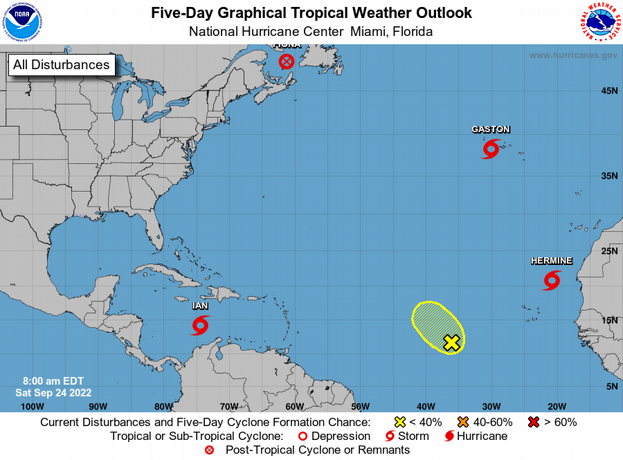 Ian con fuerza hacia el Caribe Central y Hermine se sentir&aacute; en Canarias
