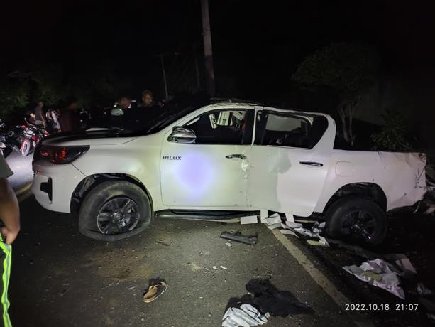 Una persona muere al accidentarse su veh&iacute;culo pr&oacute;ximo a cruce de Monte Plata
