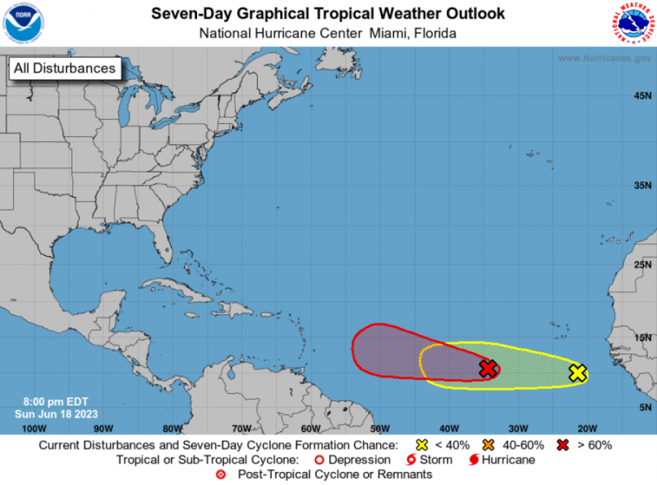 Onda tropical puede convertirse en cicl&oacute;n durante las pr&oacute;ximas 48 horas