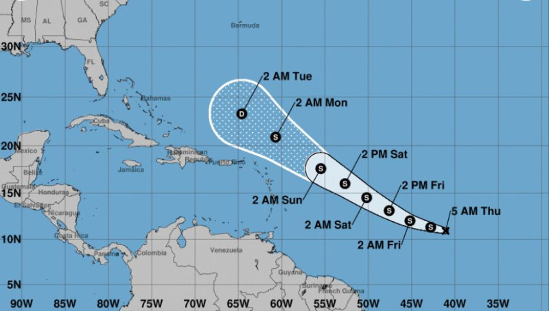 Bret tiene vientos de 110 km/h y sus efectos se sentir&aacute;n ma&ntilde;ana en el pa&iacute;s