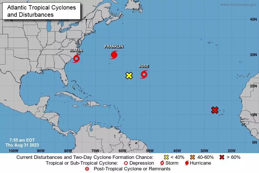 Se forma la tormenta tropical Jos&eacute; en el Atl&aacute;ntico