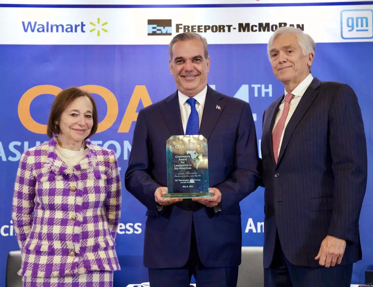 Luis Abinader, primer presidente dominicano en recibir premio Chairman&rsquo;s Award for Leadership in the Americas por su liderazgo en la regi&oacute;n
