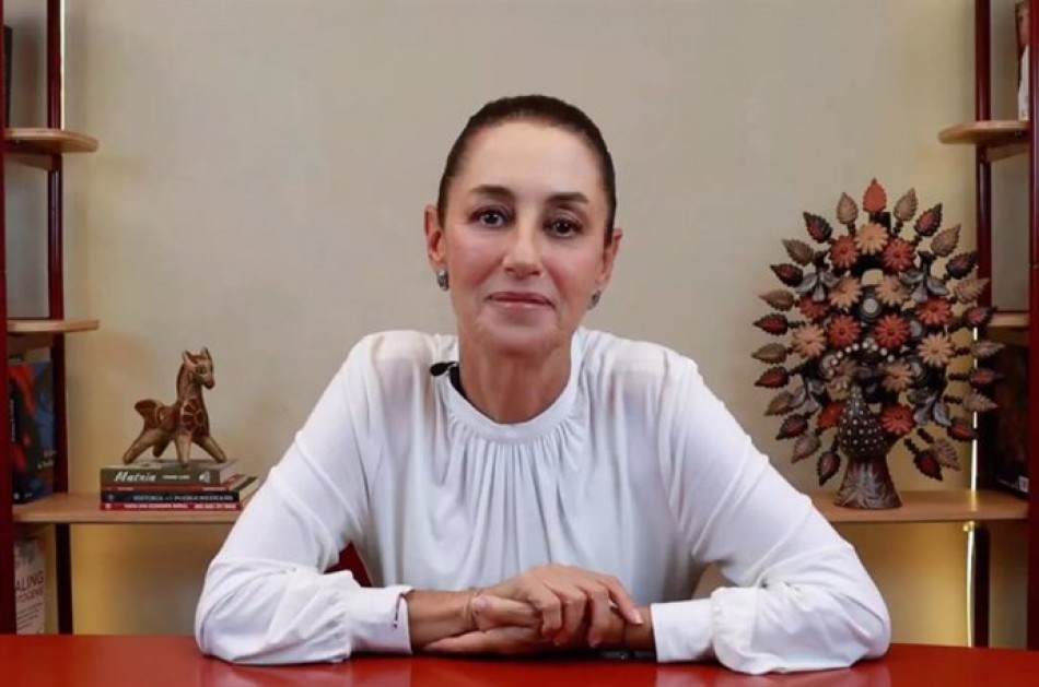 Presidenta de M&eacute;xico califica cordial la llamada con Trump