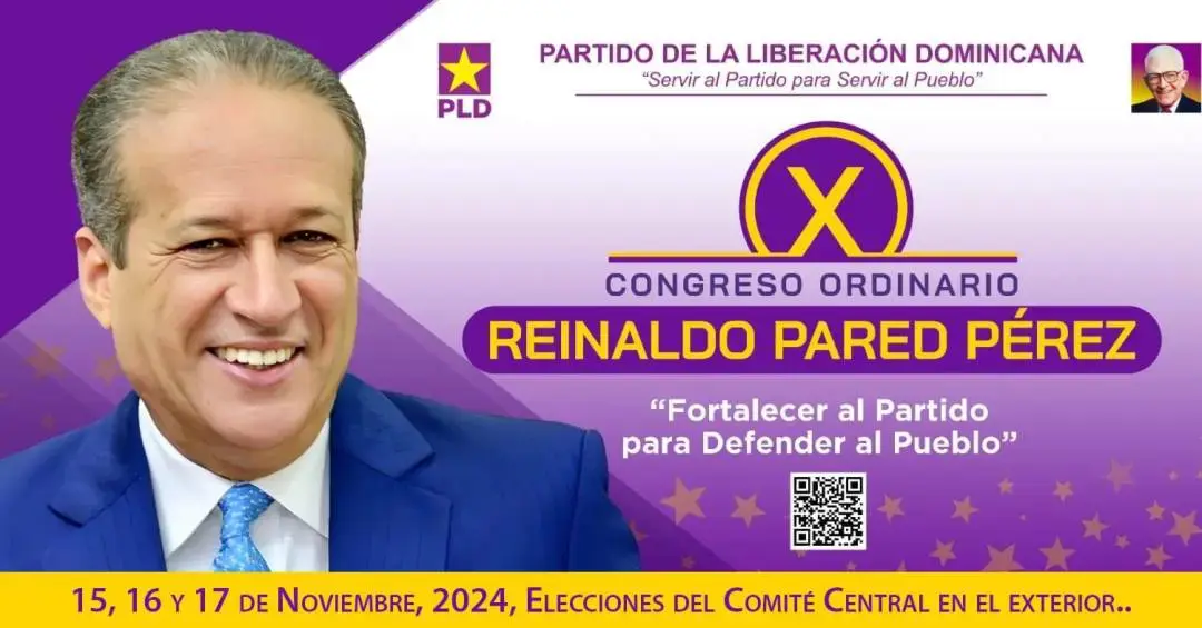 PLD celebrar&aacute; elecci&oacute;n de Comit&eacute; Central del PLD en el exterior el 15, 16 y 17 noviembre