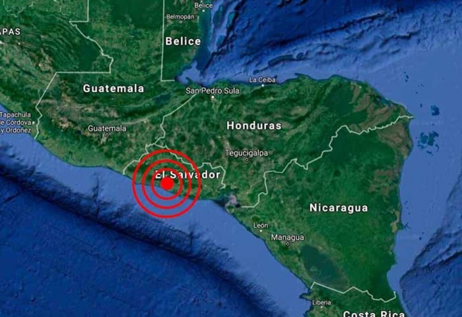 Sismo de magnitud 6.3 sacude a El Salvador