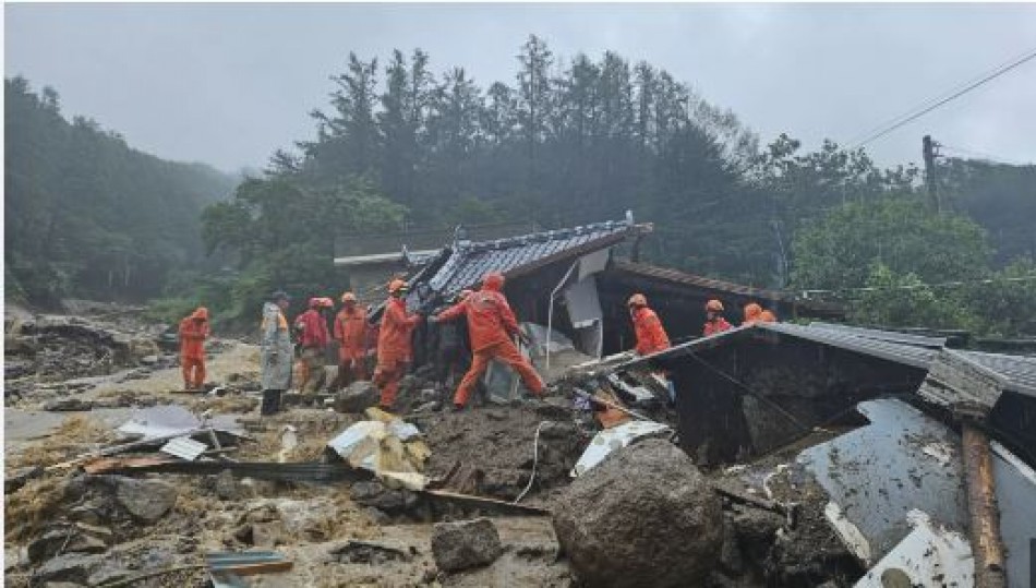 Las lluvias persisten en Corea del Sur y dejan ya 40 fallecidos