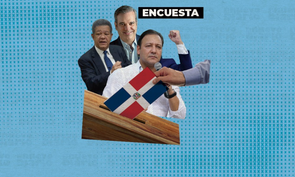 Abinader sacaría 47.7 %, Leonel 27 % y Abel 14.8 % en primera vuelta del 2024