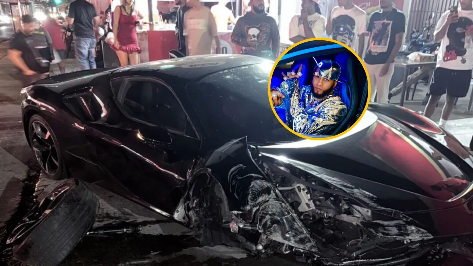 El Alfa sufre accidente de tránsito la madrugada de este domingo