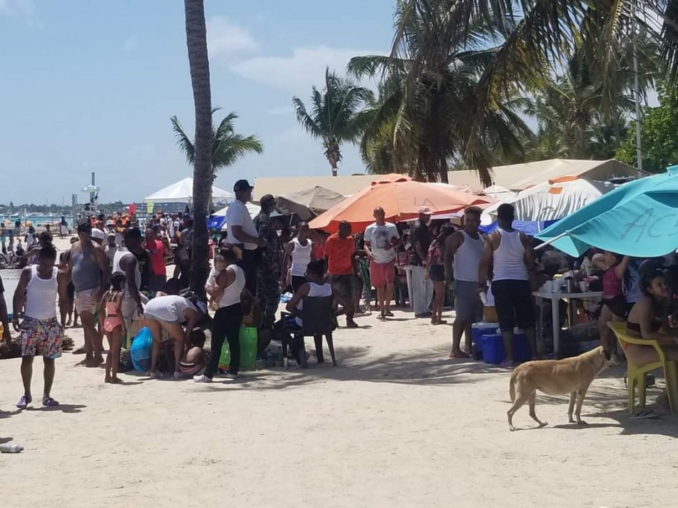 Se percibe mayor asistencia a playas de Boca Chica este S&aacute;bado Santo