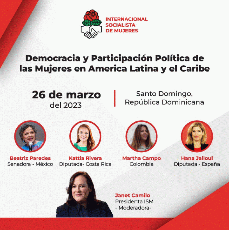 La Internacional Socialista De Mujeres realiza el encuentro regional en América Latina y el Caribe