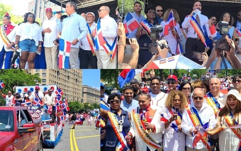 Miles participaron en el desfile dominicano del Bronx, N. York