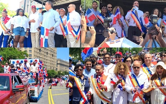 Miles participaron en el desfile dominicano del Bronx, N. York