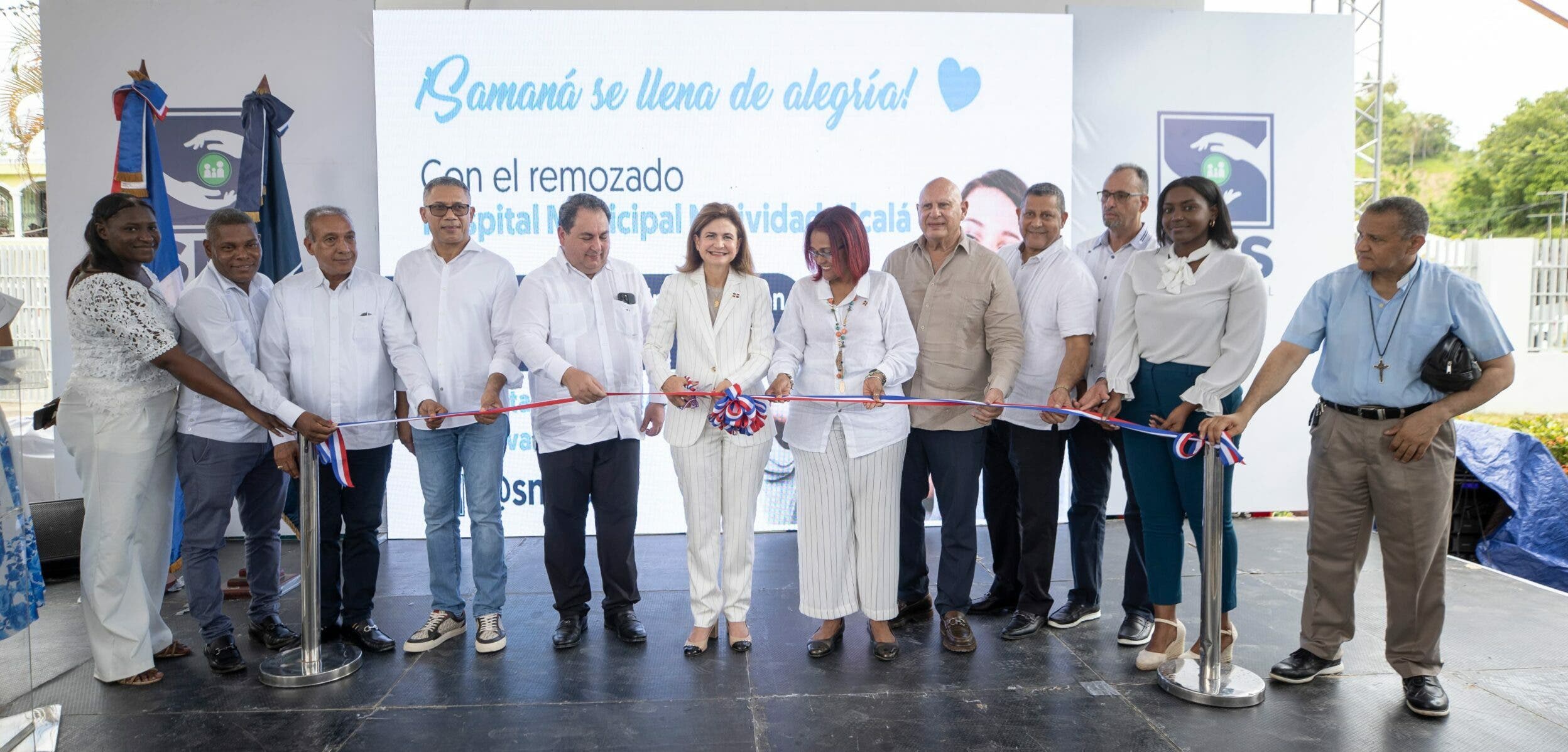 Vicepresidenta Raquel Pe&ntilde;a entrega obras de salud en Saman&aacute;