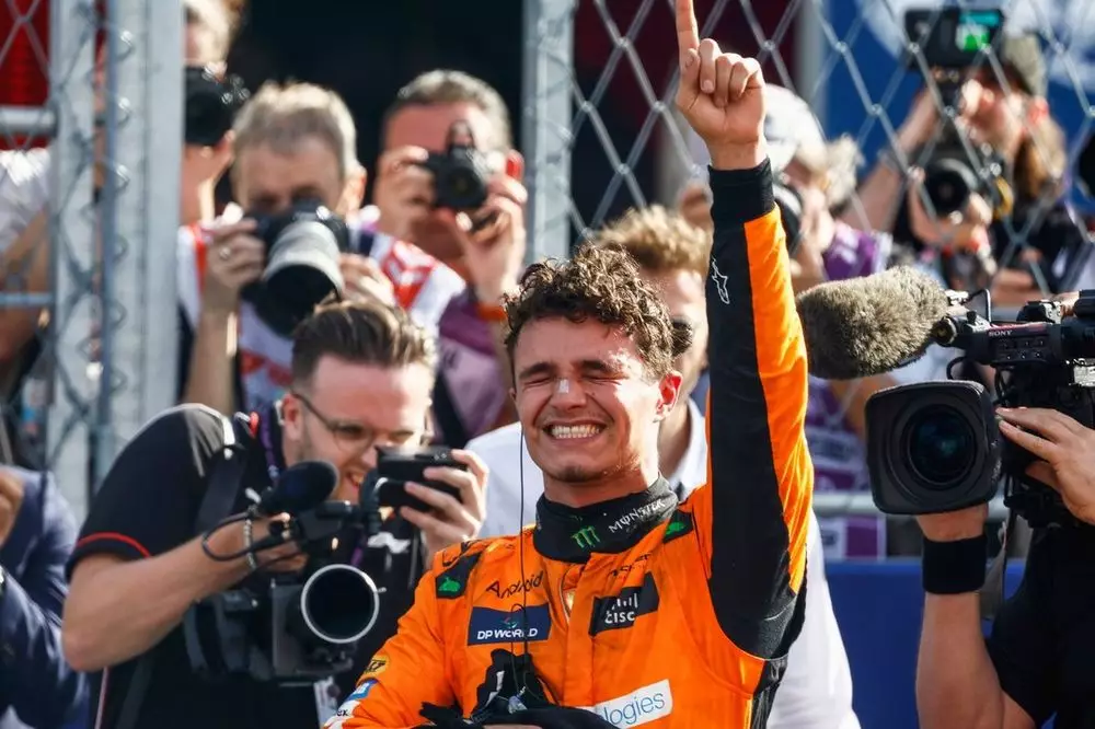 Lando Norris logr&oacute; su primer triunfo en F&oacute;rmula 1 al vencer en el GP de Miami