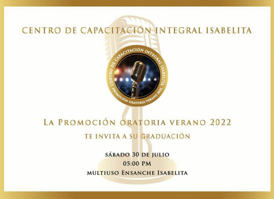Centro de capacitaci&oacute;n integral Isabelita te invita a la graduaci&oacute;n 