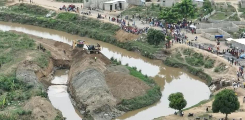 Desv&iacute;o del r&iacute;o Masacre facilitar&aacute; trabajos del canal en Hait&iacute;