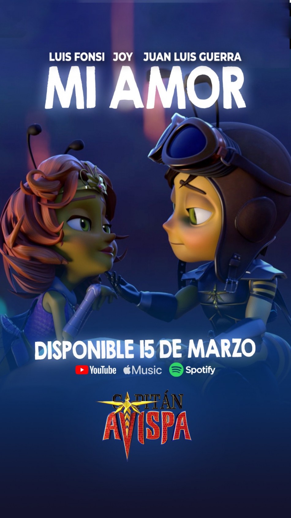 Luis Fonsi y Joy Huerta unen sus voces en &ldquo;Mi Amor&rdquo;, tema principal de &ldquo;Capit&aacute;n Avispa