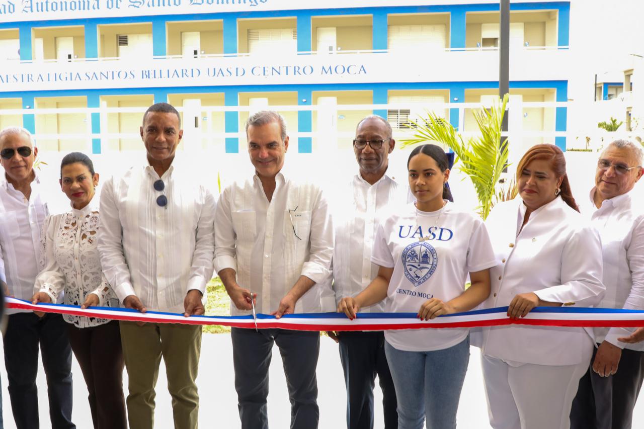Presidente Abinader inaugura  carretera Moca-Jamao- Sabaneta de Yasica, un liceo experimental y liceo centro UASD en Moca