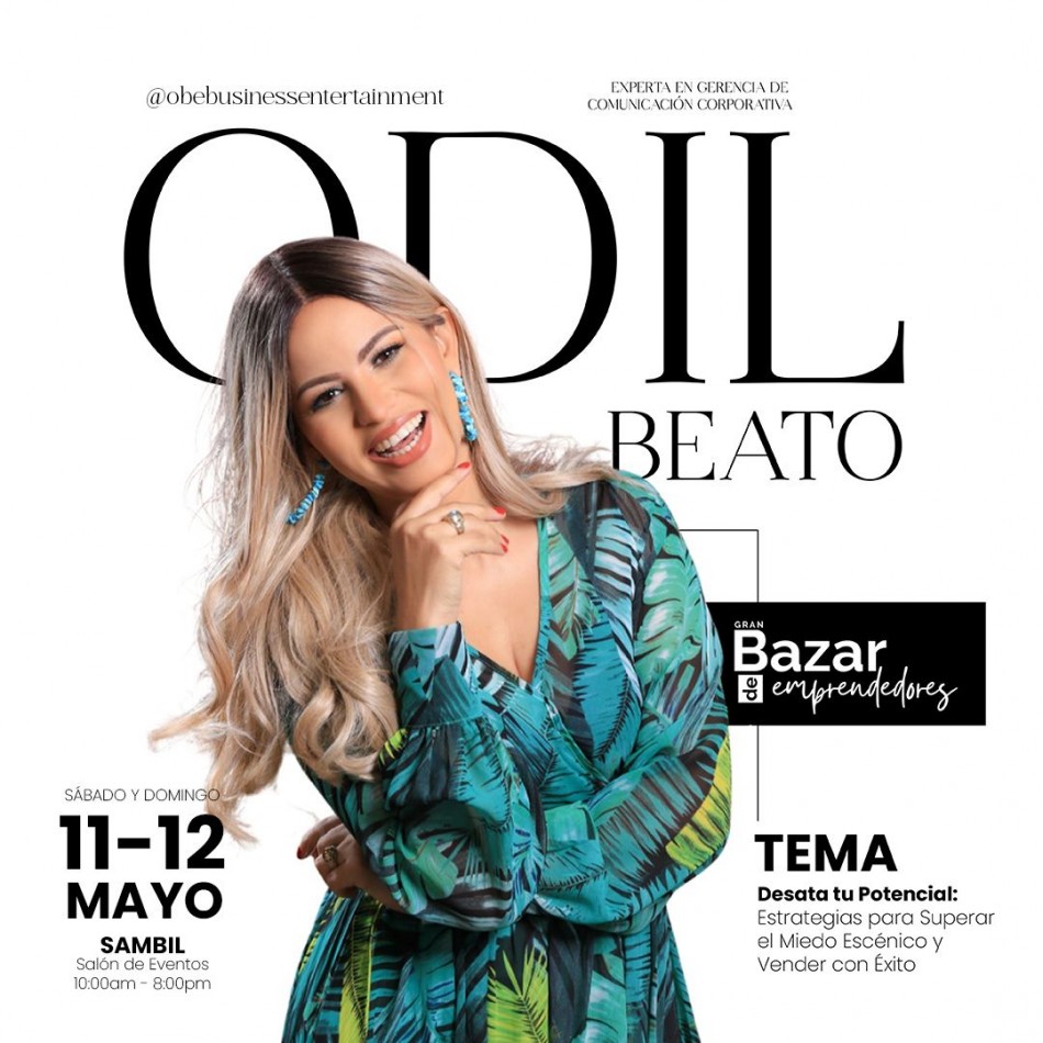 Periodista Odil Beato dictar&aacute; conferencia durante Gran Bazar de Emprendedores  